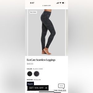 Spanx camo leggings